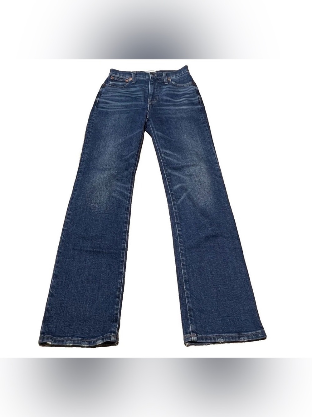 Madewell Denim High Rise Slim Fit Demi Bootcut Stretch Blue Jeans Womens Size 25